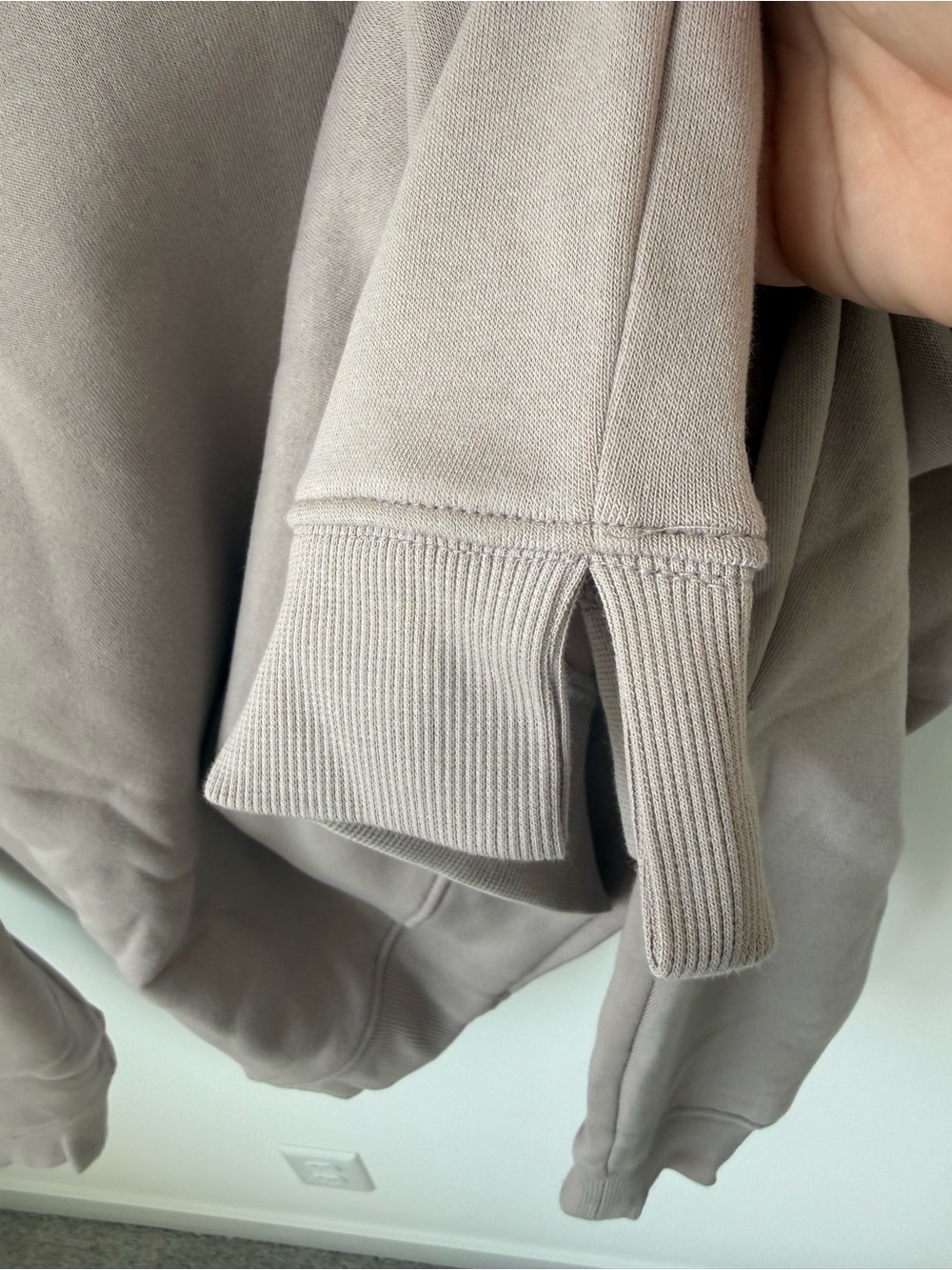 Zenana NWT Crewneck Sweater and Short Set in Ash Mocha | L - Picture 3 of 10